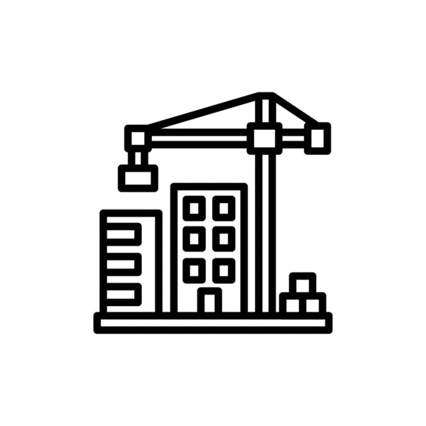 Property Development Icon Vector Logotype — Stock Vector
