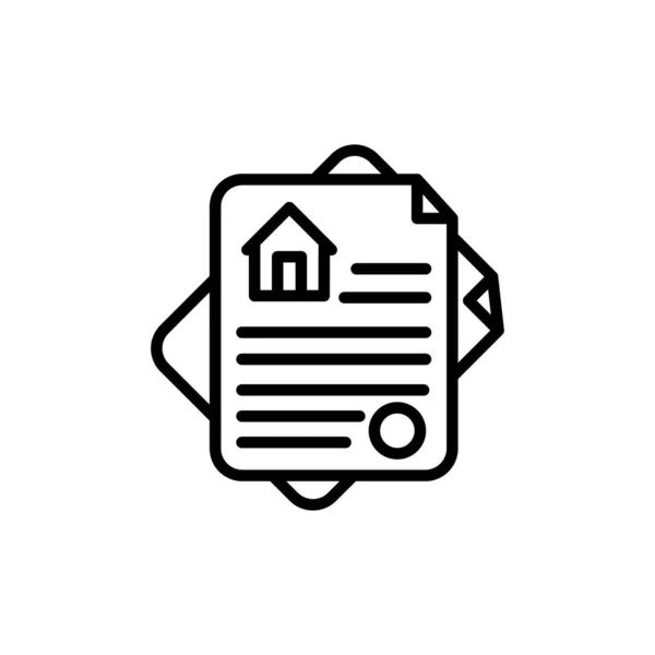 Property Paper Symbol Vektor Logotyp — Stockvektor