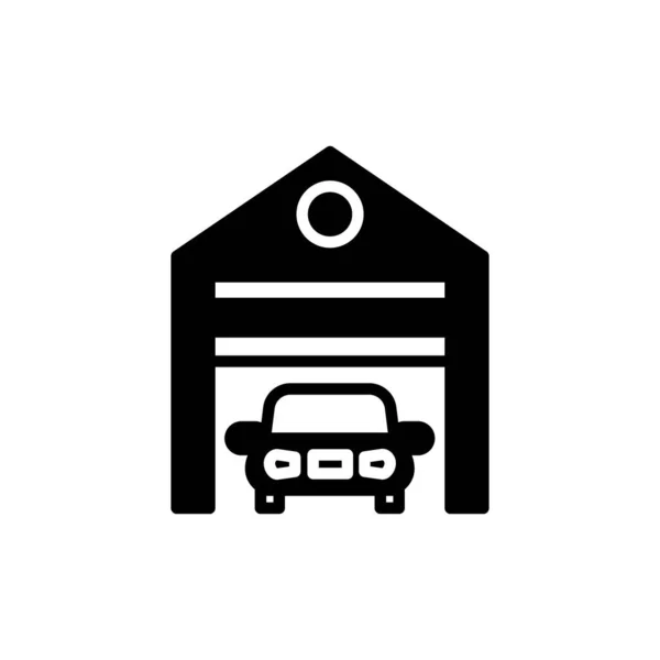 Garagensymbol Vektor Logotyp — Stockvektor