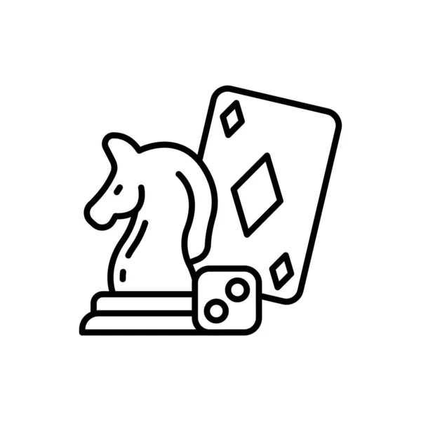 Brettspiele Symbol Vektor Logotyp lizenzfreie Stockvektoren
