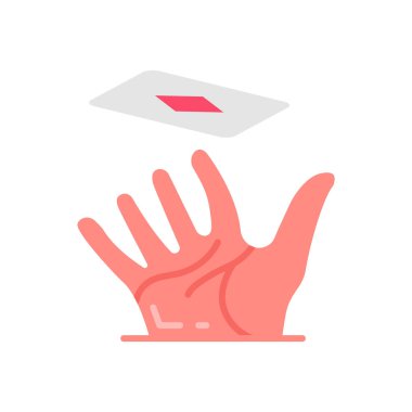 Vektör içinde yüzen kart simgesi. Logotype