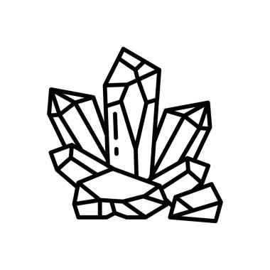 Vektör içinde kristal simgesi. Logotype