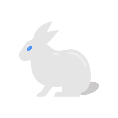 Vektör olarak tavşan simgesi. Logotype