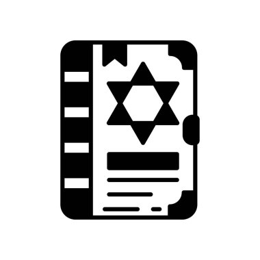 Vektör olarak büyü kitabı simgesi. Logotype