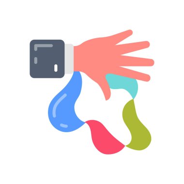 Mendil sihirli ikonu vektörde. Logotype