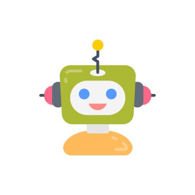 Yapay Zeka simgesi vektörde. Logotype