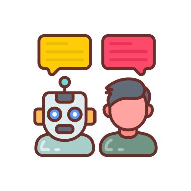 Vektör içinde Doğal Dil İşleme Simgesi. Logotype