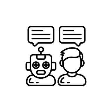 Vektör içinde Doğal Dil İşleme Simgesi. Logotype