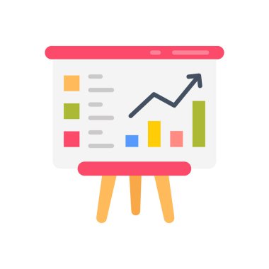 Analitik simge vektöründe. Logotype