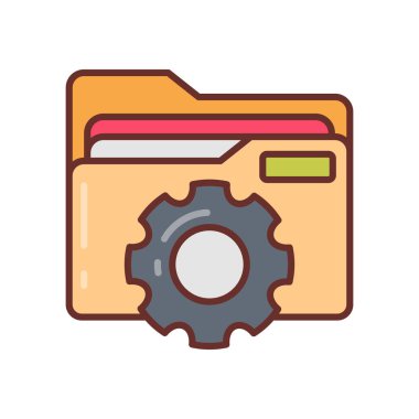 Veri Yönetimi simgesi vektörde. Logotype