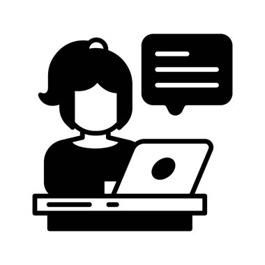 Vektör olarak blog simgesi. Logotype