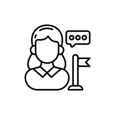 Büyükelçi ikonu. Logotype