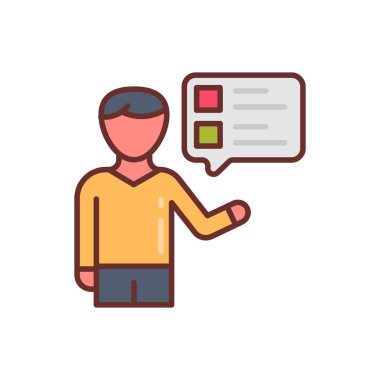 Vektörde marka farkındalığı simgesi. Logotype