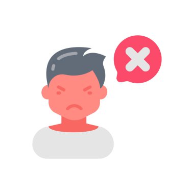 Vektör ikonundan nefret et. Logotype