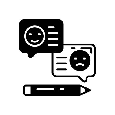 Vektör olarak geri bildirim simgesi. Logotype