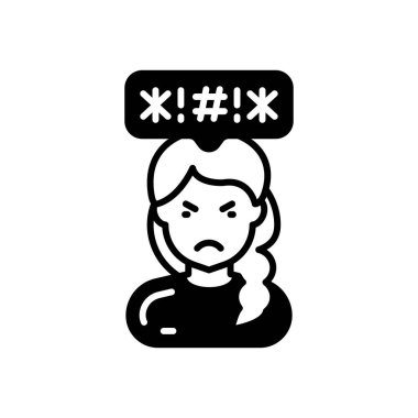 Vektör olarak nefret simgesi. Logotype