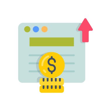 Vektör olarak gelir simgesi. Logotype