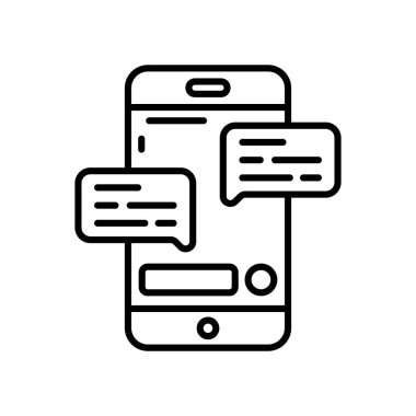 İletişim simgesi vektörde. Logotype