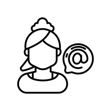 Vektör simgesinden bahsediyor. Logotype