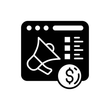 Vektör olarak ücretli promosyon simgesi. Logotype