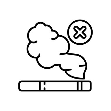 Vektör olarak sigara ikonu. Logotype