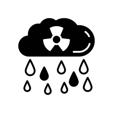 Vektör olarak Toksik Yağmur simgesi. Logotype