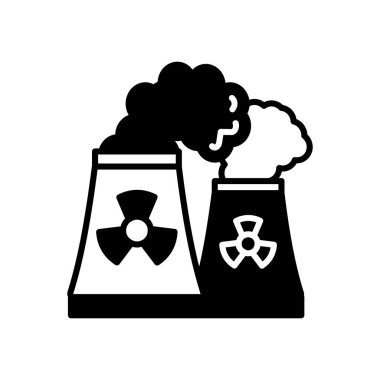 Duman yığını simgesi vektörde. Logotype