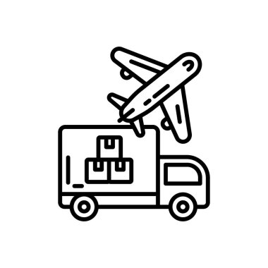 Taşıma sektörü simgesi vektörde. Logotype