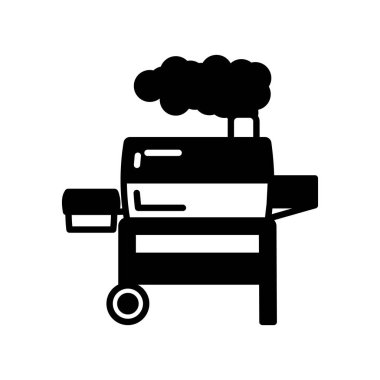 BBQ Grill icon in vector. Logotype