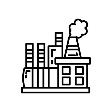 Kimyasal İmalat ikonu. Logotype