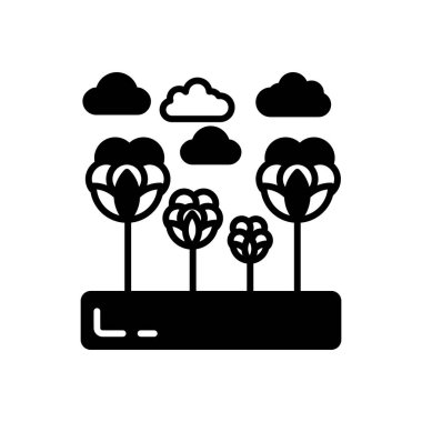 Vektör olarak Cotton Ginning simgesi. Logotype