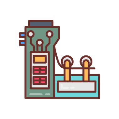 Vektör olarak kağıt imalatı simgesi. Logotype