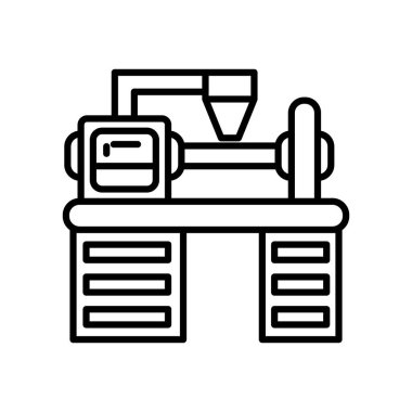 Vektör içinde plastik kalıp simgesi. Logotype