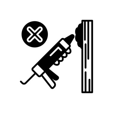 Vektör olarak Sealant Gun simgesi. Logotype