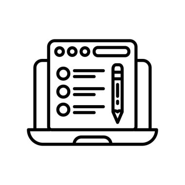 Vektör olarak araştırma simgesi. Logotype