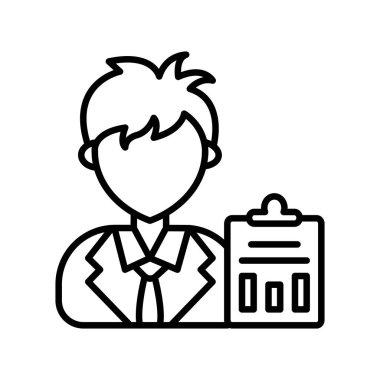 Vektör olarak kullanıcı veri simgesi. Logotype