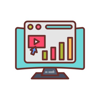 Vektör olarak Akış Analizi simgesine tıklayın. Logotype