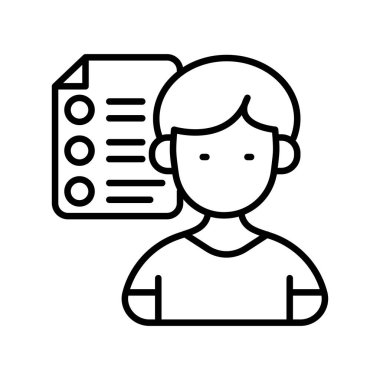 Vektör olarak müşteri veri simgesi. Logotype