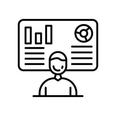 Vektör olarak veri göstergesi simgesi. Logotype