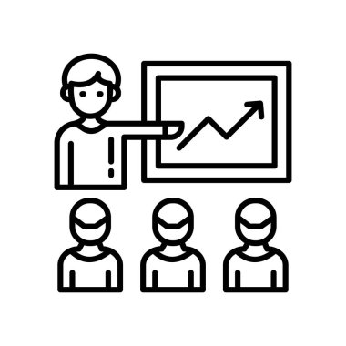 Veri Eğitim simgesi vektörde. Logotype