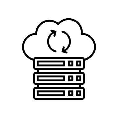 Vektör içinde veri kurtarma simgesi. Logotype