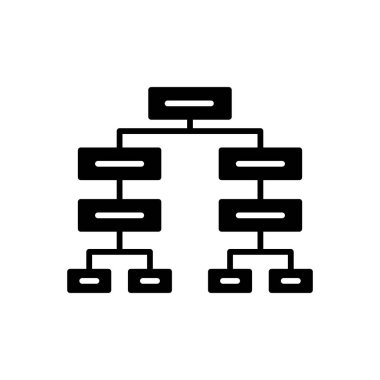 Vektör olarak karar ağacı simgesi. Logotype