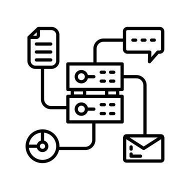 Veri Çeşitliliği simgesi vektör cinsinden. Logotype