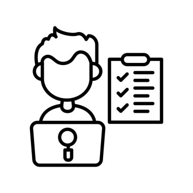 Vektör olarak nicel simge. Logotype