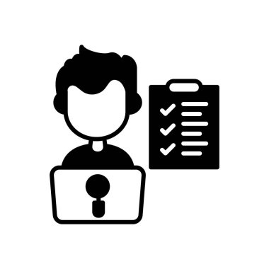 Vektör olarak nicel simge. Logotype