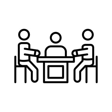 Vektörde simge ile buluşuyorum. Logotype