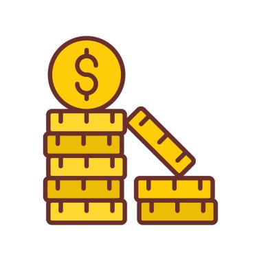 Sikke simgesi vektörde. Logotype