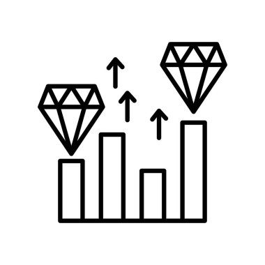 Vektör olarak İş Değeri simgesi. Logotype