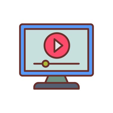 Yayın simgesi vektörde. Logotype