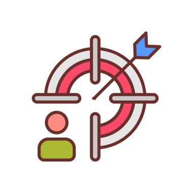 Vektör olarak personel seçimi simgesi. Logotype